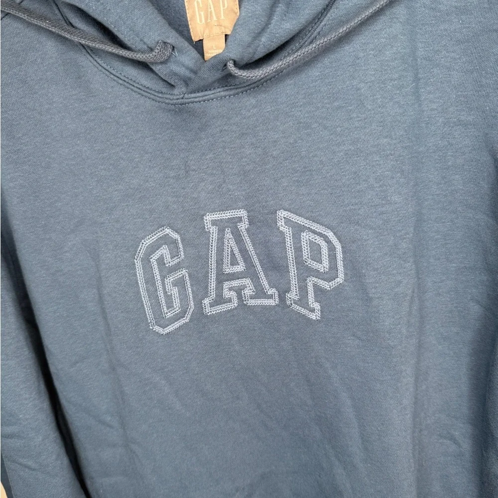 NWT GAP Kids Logo Hoodie - Tranquil Blue